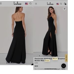 Women’s medium black dress